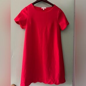 Monteau Red Dress with Scallops Size M